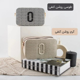 کیف پاسپورتی چرم مصنوعی زیپدار اسپرت روزمره بند بلند دو جیب بیرونی