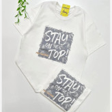 تیشرت بچگانه سفید پنبه ترک اعلا بیسیک دخترانه و پسرانه