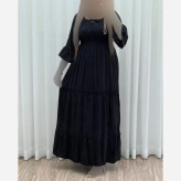 ساحلی عروسکی ململ فری سایز مناسب 40 تا 48 نخ ململ