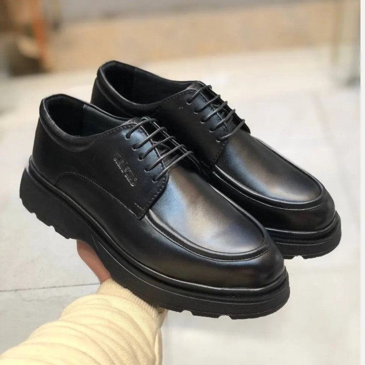 کفش چرم مردانه مدل لوفر چرم طبیعی مشکی کلاسیک