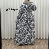 پیراهن فلور بوگاتی مدل ایوبی فری سایز زنانه تا سایز 46 چهارفصل شیک و راحت با کمربند سایه نمیاندازد