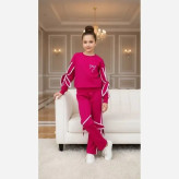 ست بلوز شلوار دورس پاپیونی دخترانه پاییزه و زمستانه سایز 50 تا 60
