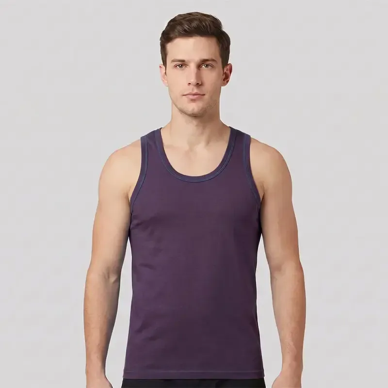 زیرپوش مردانه رکابی مارک تینا رنگ بنفش