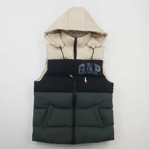 پافر پسرانه GAP طوسی شمعی سه رنگ جیبدار