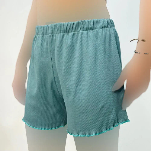 شورتک کبریتی زنانه کد 1190 طرح عروسکی فانتزی کمر کشی پنبه ای نرم