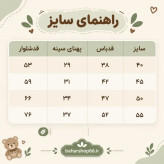 بلوز شلوار پسرانه طرح خرس خوشتیپ جنس اسپان سایز 40 تا 55