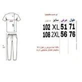 ست تیشرت و شلوار مردانه پارچه بیسکویتی لاکرادار رنگ سبز پاستیلی
