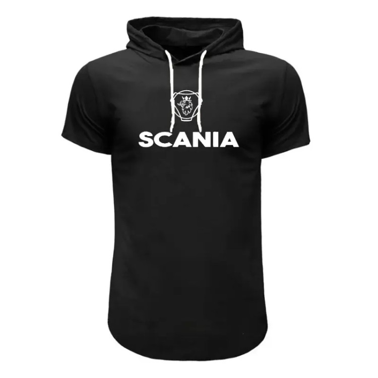 تیشرت کلاه دار مردانه طرح Scania مدل R 5788 سه رنگ مشکی، قرمز، سفید