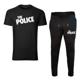 ست تیشرت و شلوار مردانه طرح Police کد 0062 جنس نخ آستین کوتاه