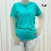 تیشرت طرحدار H&M کد 1169 نخ پنبه چهارفصل زنانه دخترانه تنخور راحت
