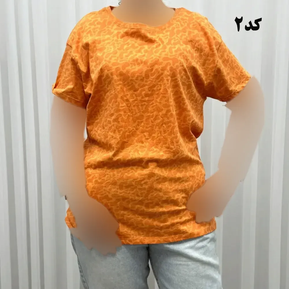 تیشرت پلنگی H&M سایزبندی کامل S تا XXXL آبرفت و رنگ رفت ندارد