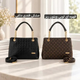 کیف زنانه چرم مصنوعی بند بلند ابعاد 25 در 18 سانتیمتر
