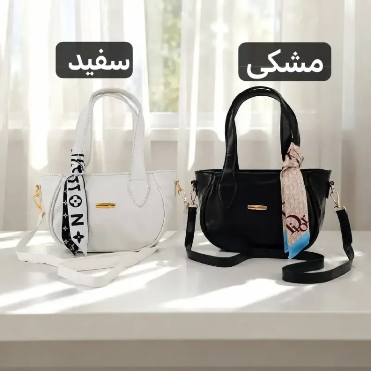 کیف زنانه چرم مصنوعی روزمره با بند بلند